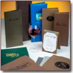 Custom Casemade Turned Edge Menu Covers, Desert Menus, Drink Menus